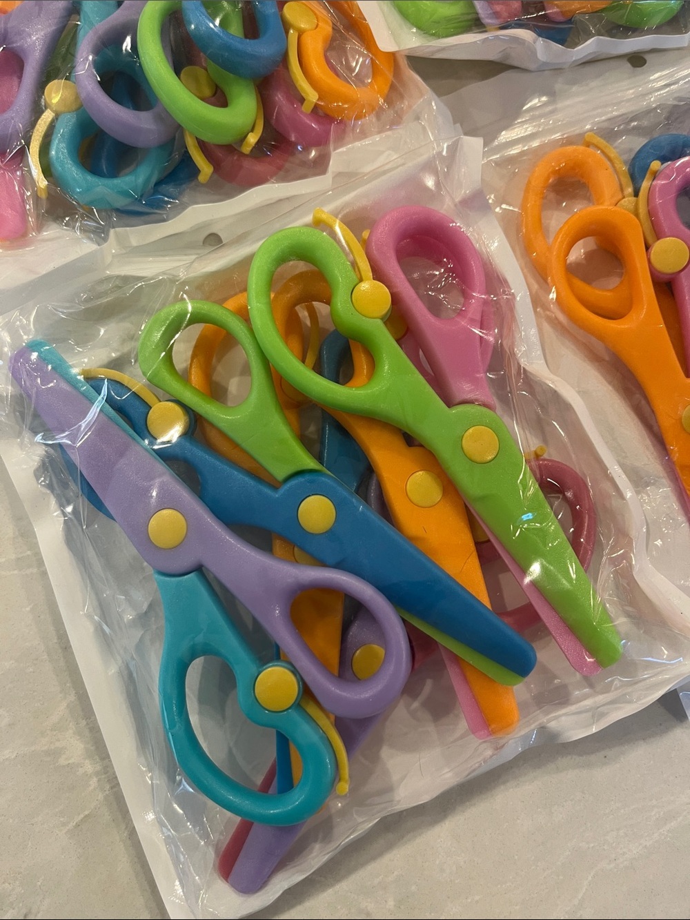 Child-Safe Learning Scissors Pack - Bright Multicolor - Picture 3 of 3